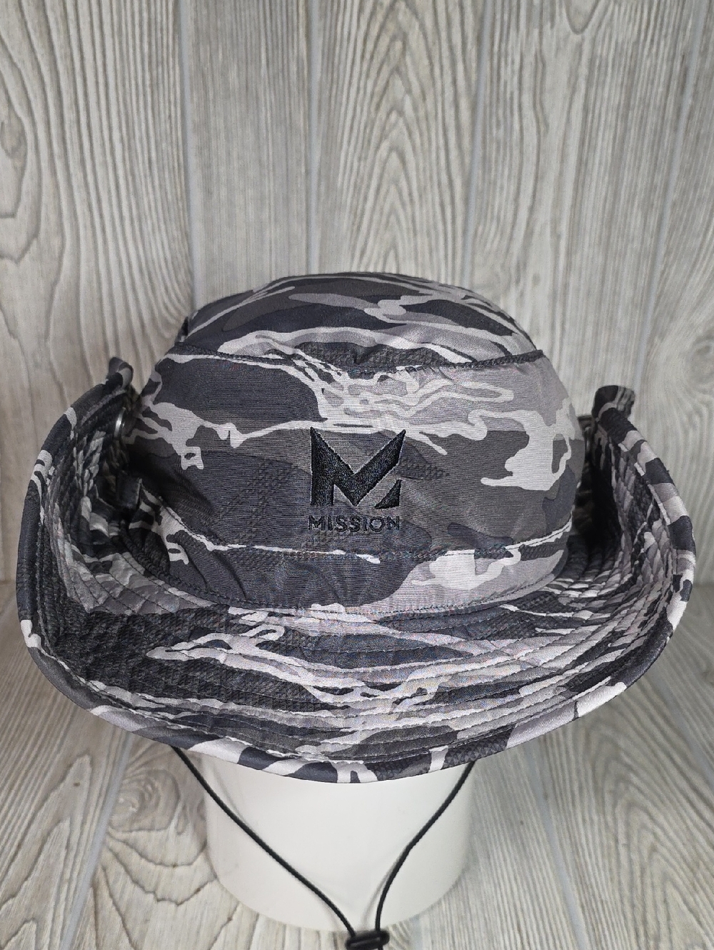 Mission Cooling Bucket Hat Gra;y Camo Adult